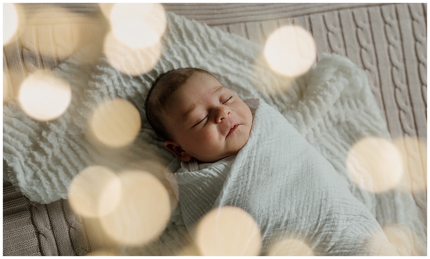christmas light swaddle